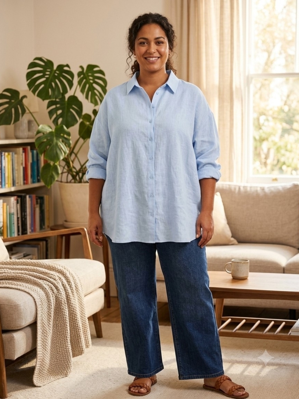 Blank NYC Light Blue Wide-Leg Jeans